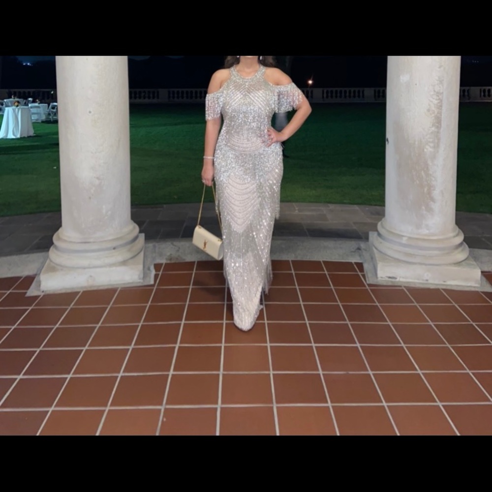 Couture Dress - Size 8 - Crystal Beads